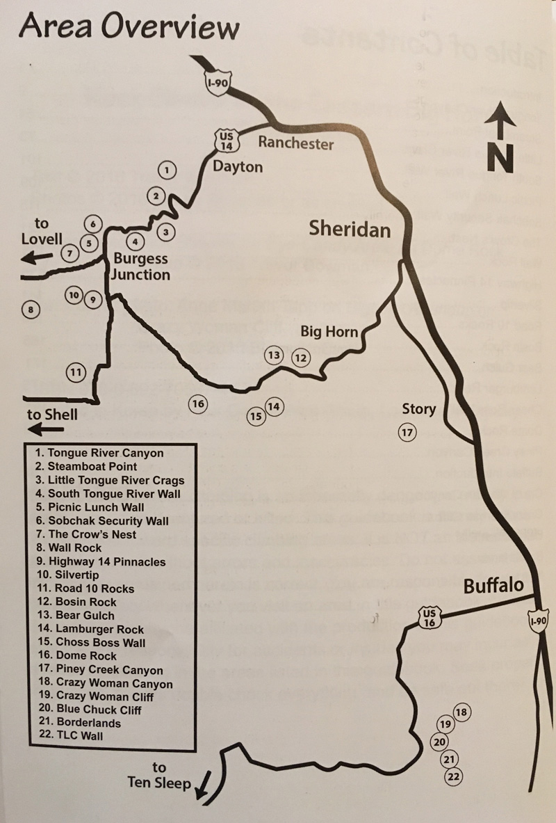 Eastern Bighorns Map